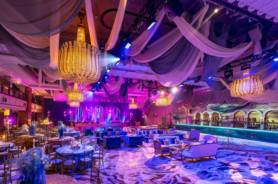 Grosvenor House reimagined for a Royal Ball-themed wedding celebration